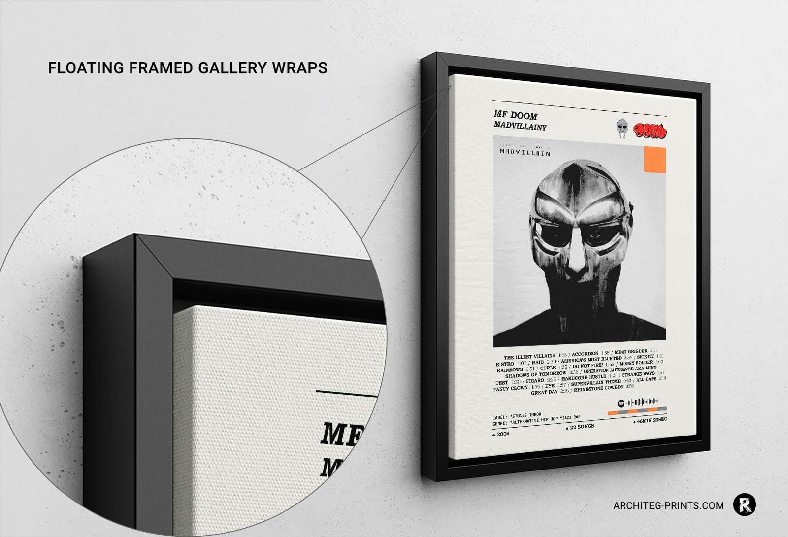 MF Doom, Madlib - Madvillainy Album Cover Poster | Architeg Prints